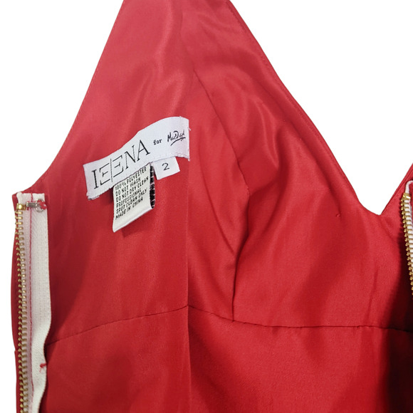 Mac Duggal size 2 V neck Fit & Flare Mini Dress short mini pouffy prom Derby - Picture 6 of 8